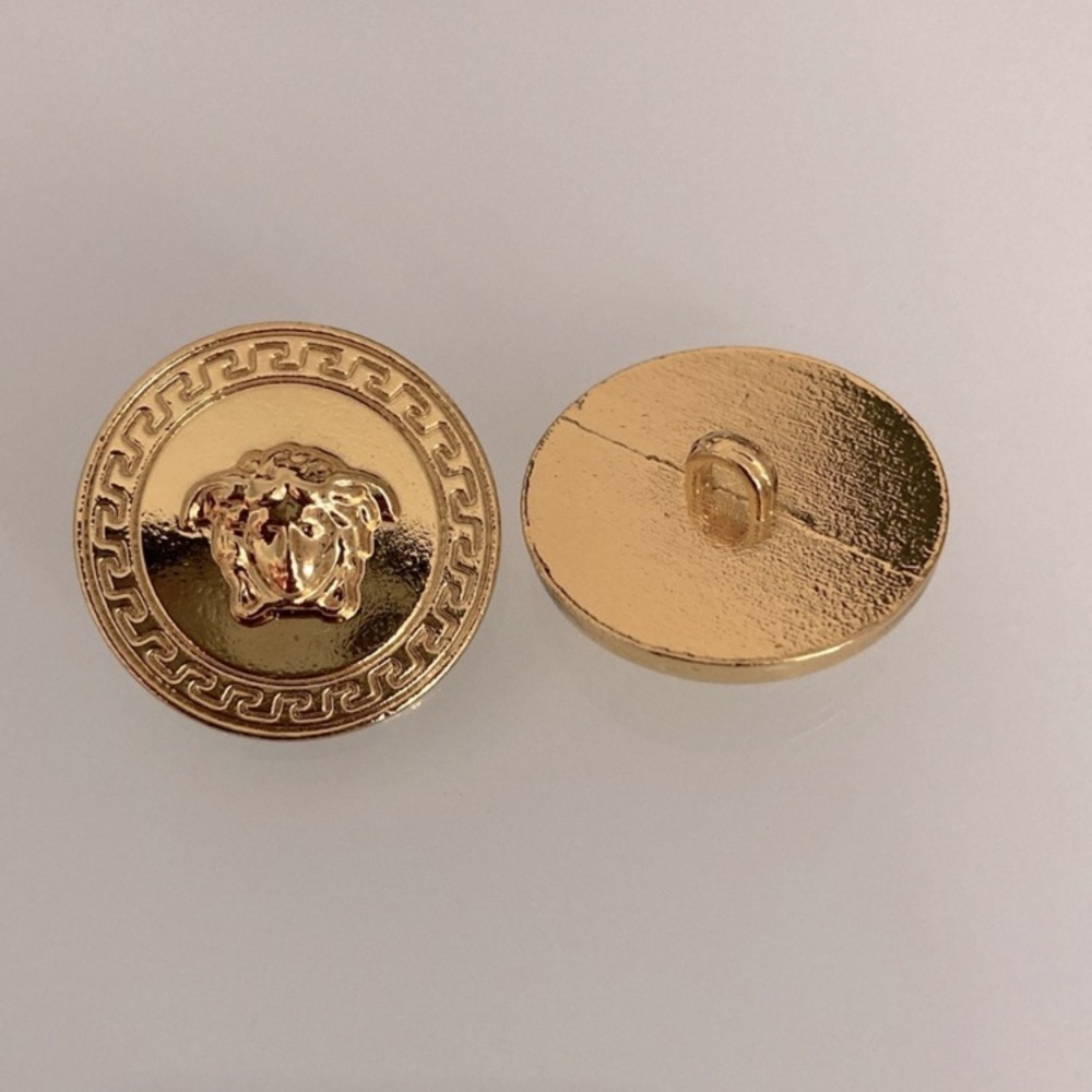 Versace Medusa Button Charm Necklace Upcycled - Picture 8 of 8